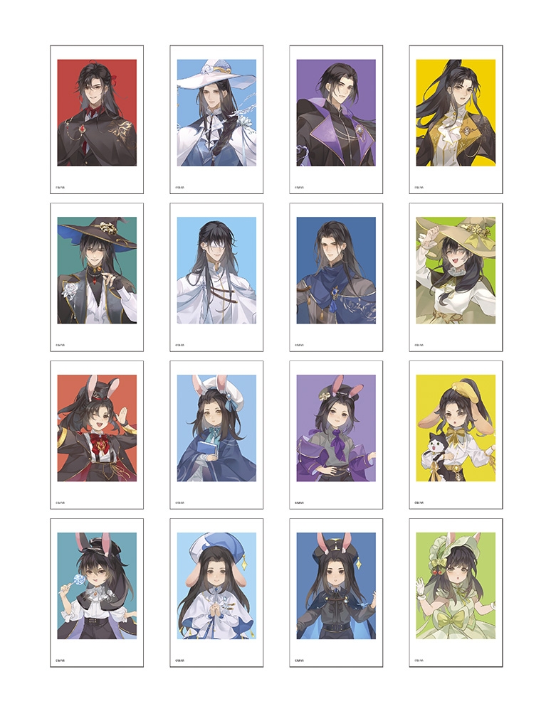 魔道祖師 AGF2023 購入特典 チケット風カード 全16種コンプリート